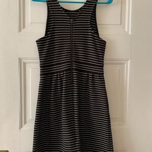 Madewell Pierside black and white striped dress!